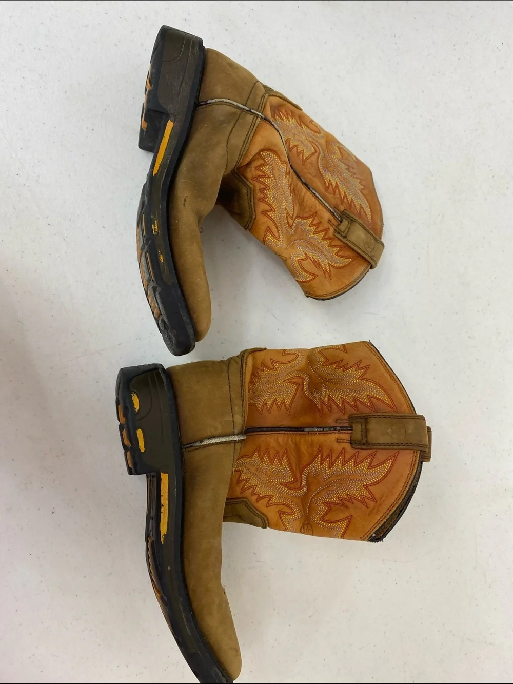 Ariat Tan/Brown Men's Western Work Boots